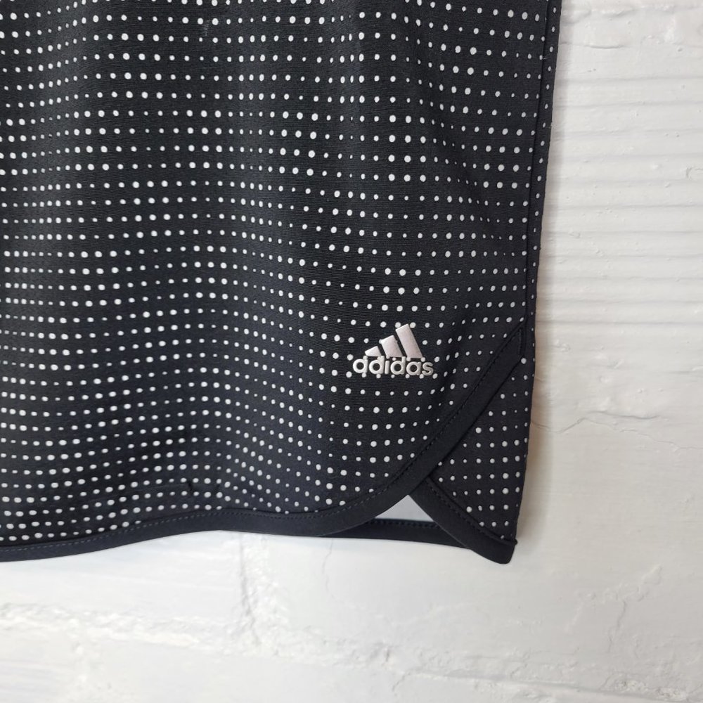 Adidas Women's Large Skort Black White Polka Dot - Picture 3 of 7